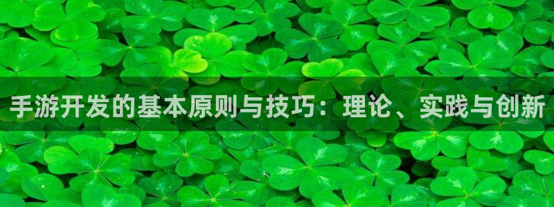 恩佐娱乐平台正规吗安全吗：手游开发的基本原则与技巧：理论、实