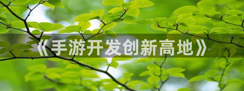 恩佐娱乐平台正规吗可靠吗：《手游开发创新高地》